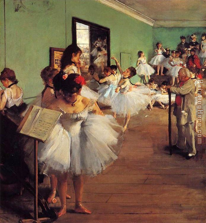 The Dance Class II painting - Edgar Degas The Dance Class II art painting